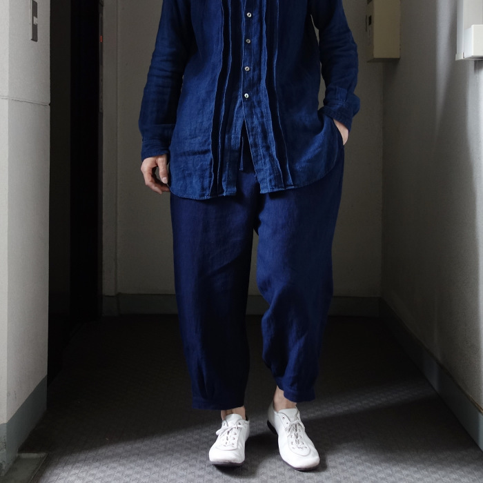 5月の製作 / heavylinen easy knickers 本藍_e0130546_14160585.jpg