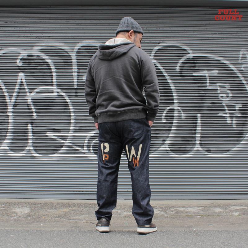 FULL COUNT(フルカウント) ×UNIQUE JEAN STORE　Denim Tapered Trousers 〔Prisoner of war〕_c0204678_16173196.jpg