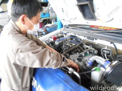 JB23Wジムニークロスアドベンチャー納車整備中(^-^)_c0213517_15055156.jpg