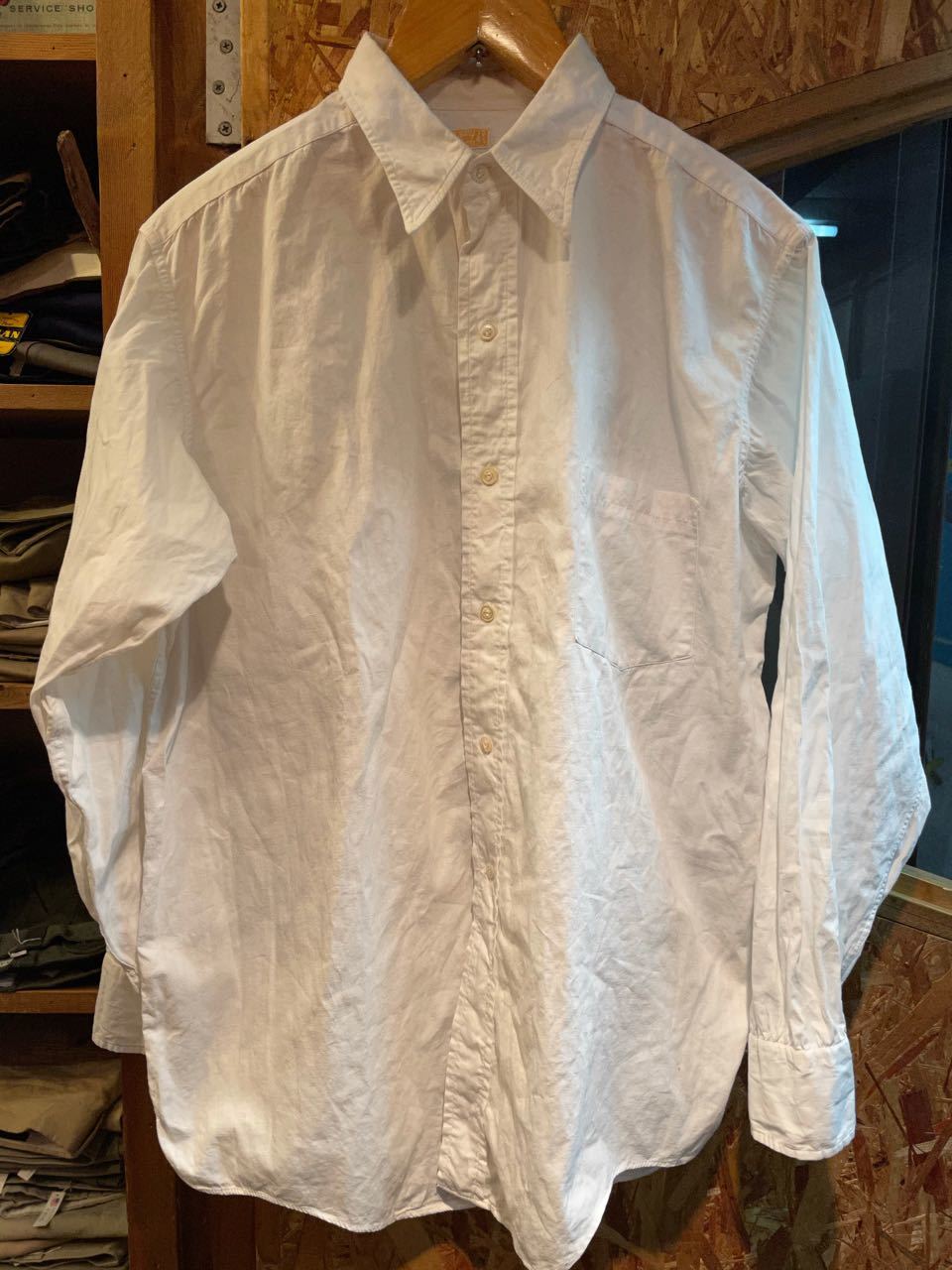 3月20日（土）入荷！　４０s　vintage マチ付き　white shirts!_c0144020_13042522.jpg