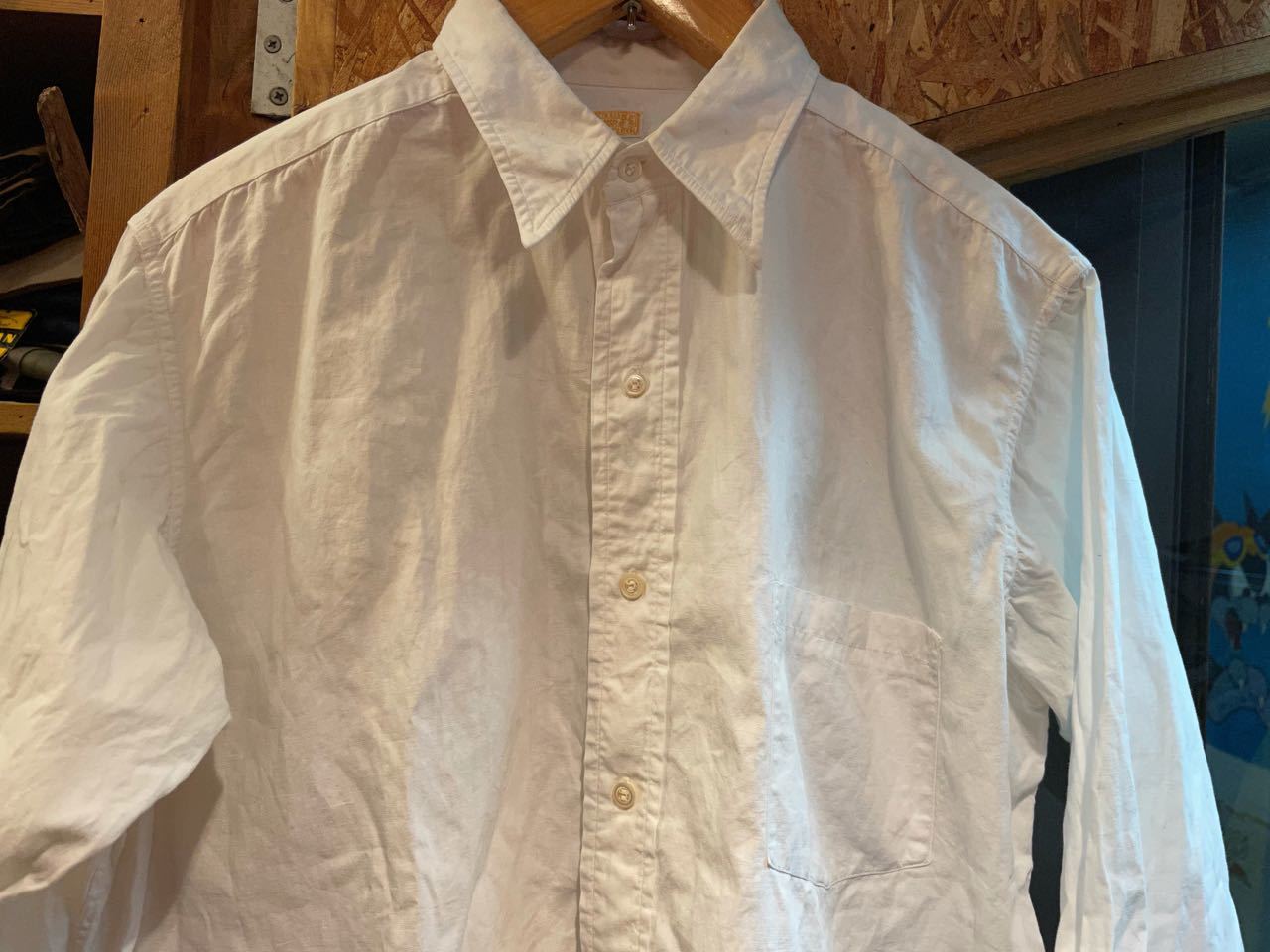 3月20日（土）入荷！　４０s　vintage マチ付き　white shirts!_c0144020_13042756.jpg