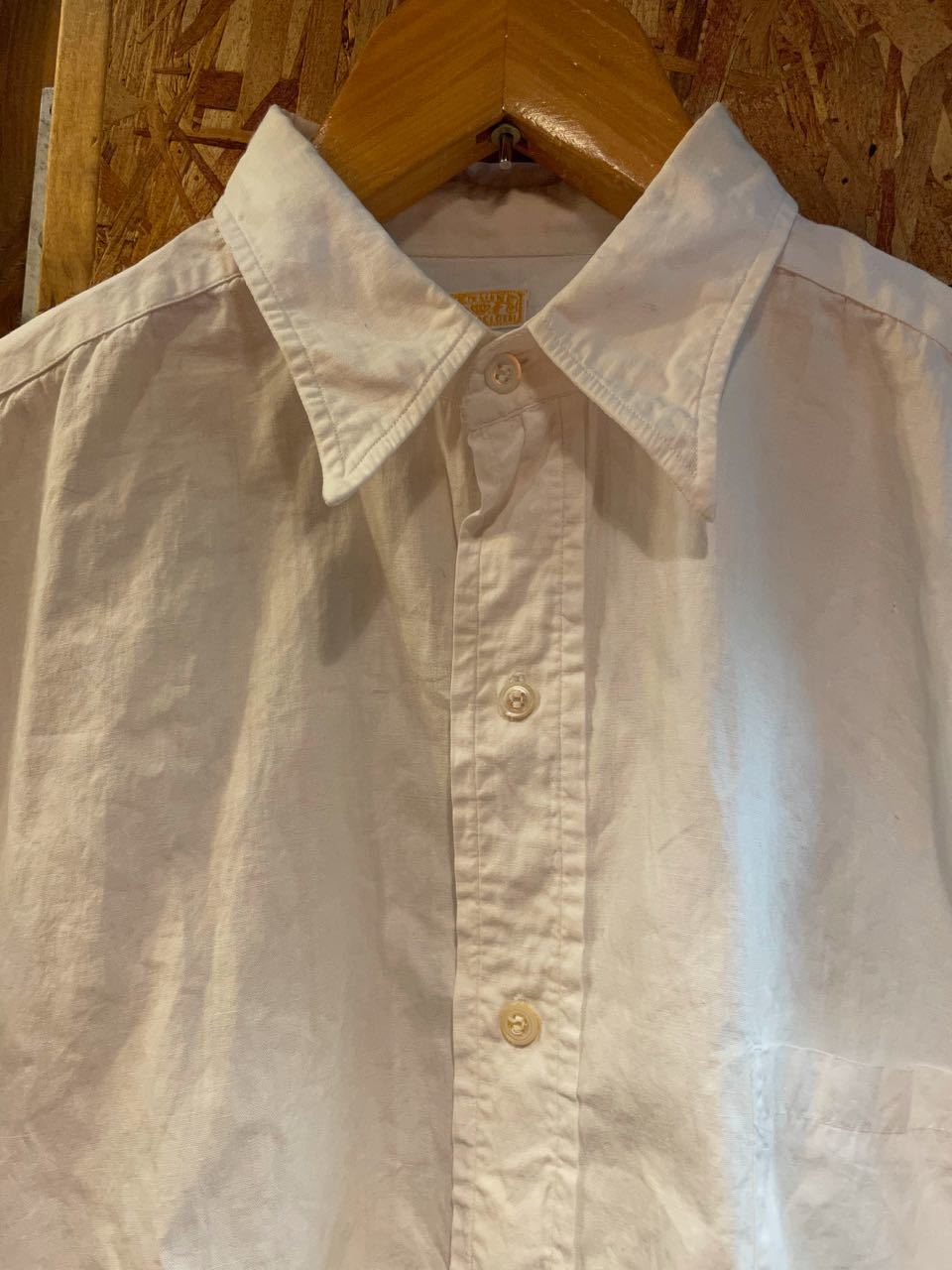 3月20日（土）入荷！　４０s　vintage マチ付き　white shirts!_c0144020_13043014.jpg