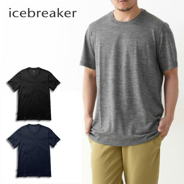 2024セール TECH [アイスブレーカー] BREAKER ICE LITE [IT21800 CREWE SS 半袖シャツ