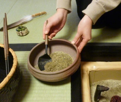 お稽古風景(60)…炉 初炭手前 : 朝日茶道教室