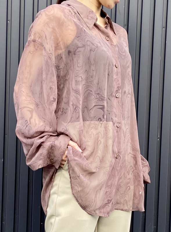 TODAYFUL トゥデイフル TODAYFUL /Marble Sheer Shirts
