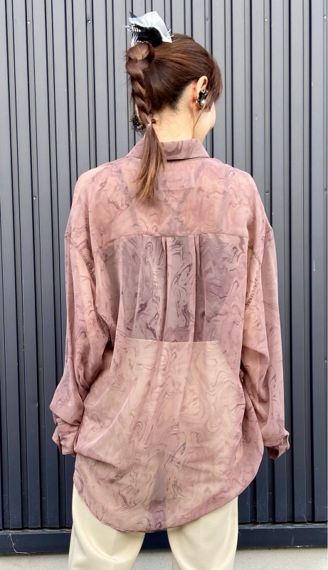 TODAYFUL - TODAYFUL Marble Sheer Shirts マーブルシアーシャツ TODAYFUL（トゥデイフル）の「マーブルシアーシャツ（Marble