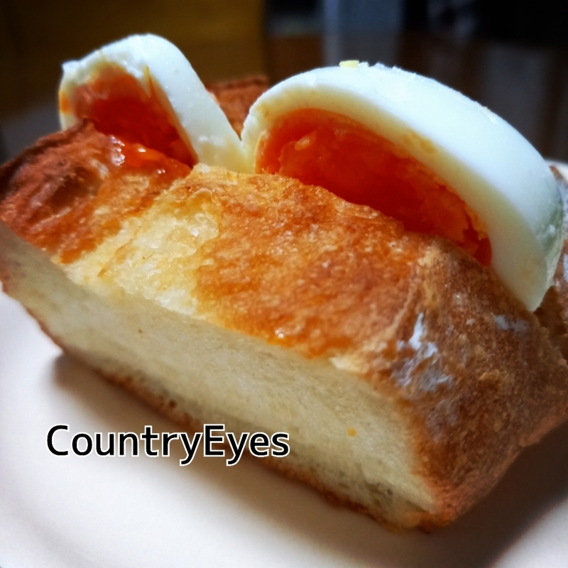 ゆで卵サンドコッペ Country Eyes おうちごパンとおやつのこと ゆで卵サンドコッペ Country Eyes おうちごパンとおやつのこと