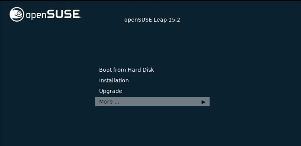 openSUSE Leap 15.2 シングルユーザーモードとレスキューモード_a0056607_19382981.png