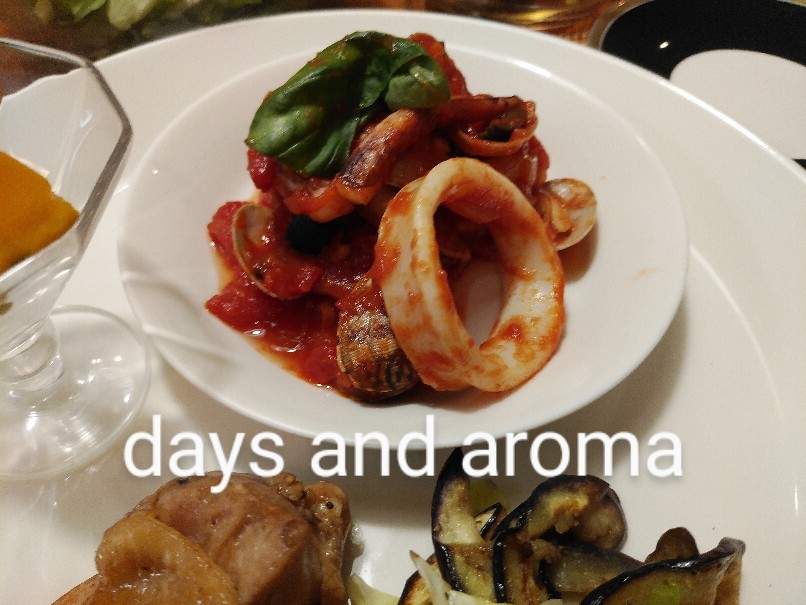 栗原はるみさんバルサミコチキンと川津幸子さんのあさりといかのトマト煮 Days And Aroma