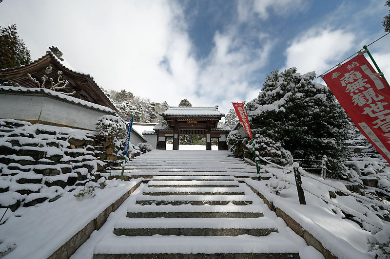 雪景色@滋賀県今津町　酒波寺_f0032011_18532003.jpg