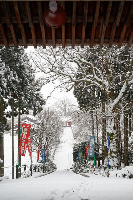 雪景色@滋賀県今津町　酒波寺_f0032011_18543321.jpg