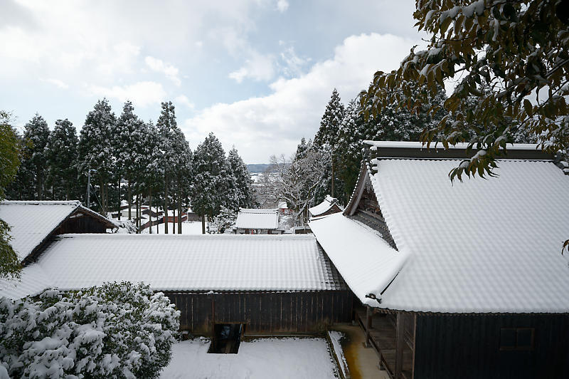 雪景色@滋賀県今津町　酒波寺_f0032011_18543371.jpg