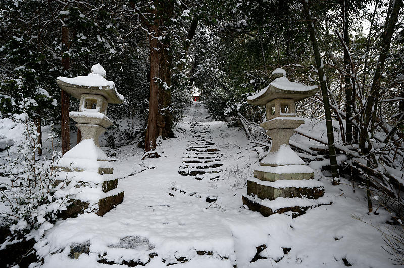 雪景色@滋賀県今津町　酒波寺_f0032011_18543394.jpg