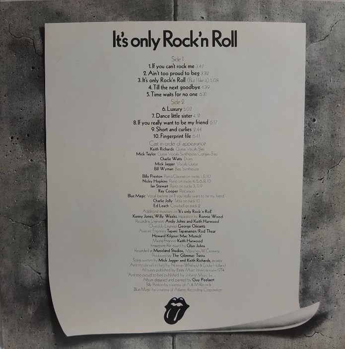 The Rolling Stonesその4 It's Only Rock'n Roll : アナログ