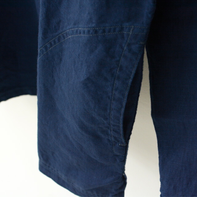 orslow [オアスロウ] INDIGO LINEN PULLOVER SHIRT [03-8044-01