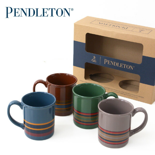 PENDLETON [ペンドルトン] Ceramic Mug Set (CAMP Stripe Collection) [19377307] コーヒーマグセット _f0051306_15181871.jpg