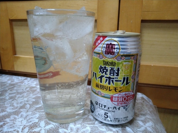 3/26 サッポロサクラビール、宝焼酎焼酎ハイボール前割りレモン、ブドウ割り、日本一の焼き鳥、栃尾の油揚げ@自宅_b0042308_11043945.jpg