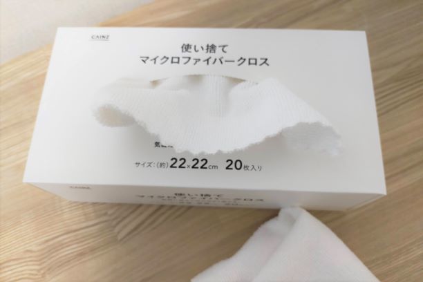 カインズで見つけた、使い捨てクロス_e0408608_21411747.jpg