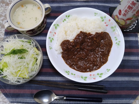 3/29 エスビー食品 肉旨ビーフキーマカレー、＠自宅_b0042308_19162638.jpg