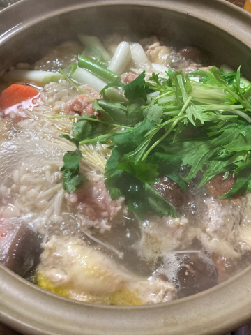 鶏鍋サンデイ_f0082056_16525552.jpg