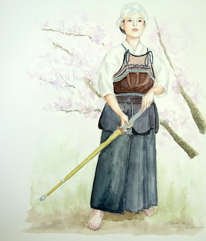一般クラス2021年3月テーマ「女性剣士を描く」ご紹介_b0212226_22483125.jpg