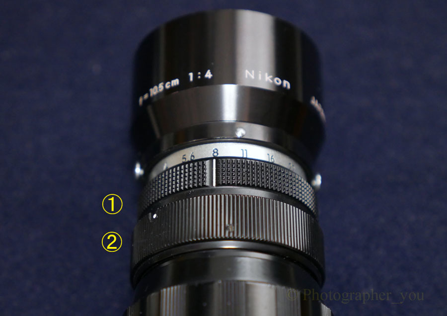 Nikon Nikkor-T 10.5cm F4 Fマウント