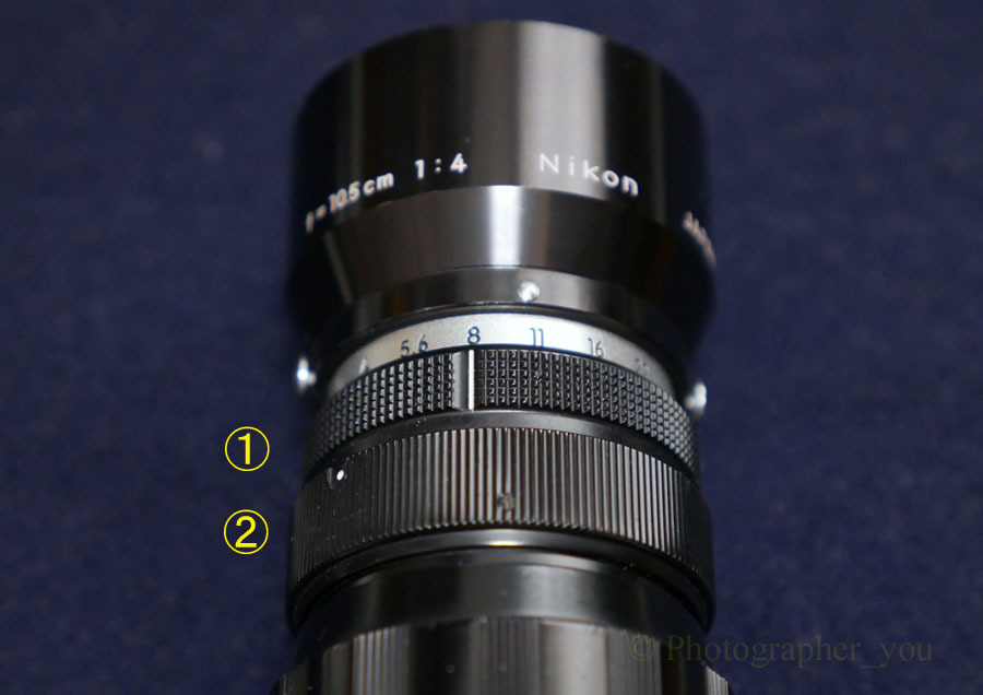 プリセット Nikon NIKKOR-T 10.5cm F4 YlZEv-m12121271971 ヘリコイド