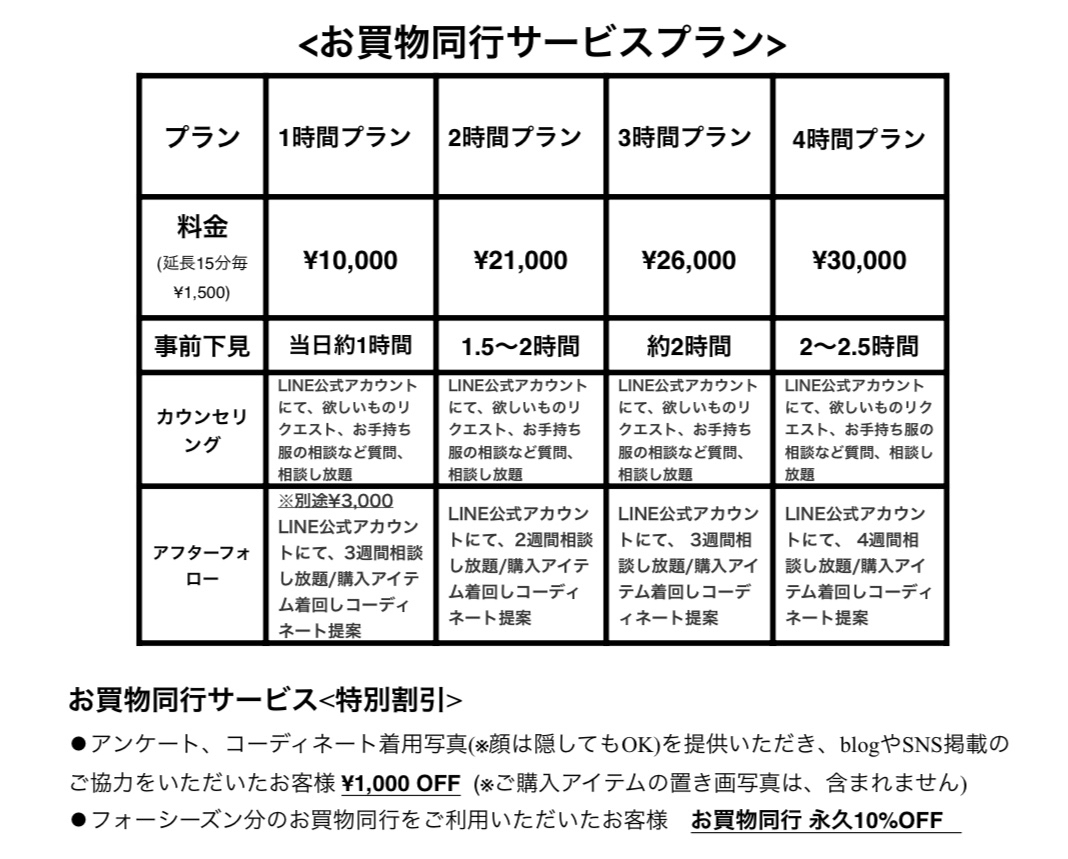 最新お買物同行サービスプラン_d0336521_22101181.jpg