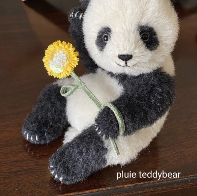 テディーベア 作家　Pluieさん作　パンダ テディーベア 作家 Pluieさん作 パンダ パンダ - ぬいぐるみの