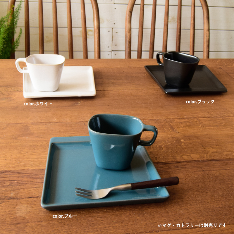 おすすめ☆【square pottery】日本製 スクエアポタリー マグ・プレート_f0318397_16440178.jpg