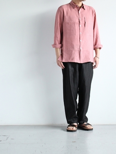 Cale　Water Twist Linen Shirt_b0139281_21015622.jpg