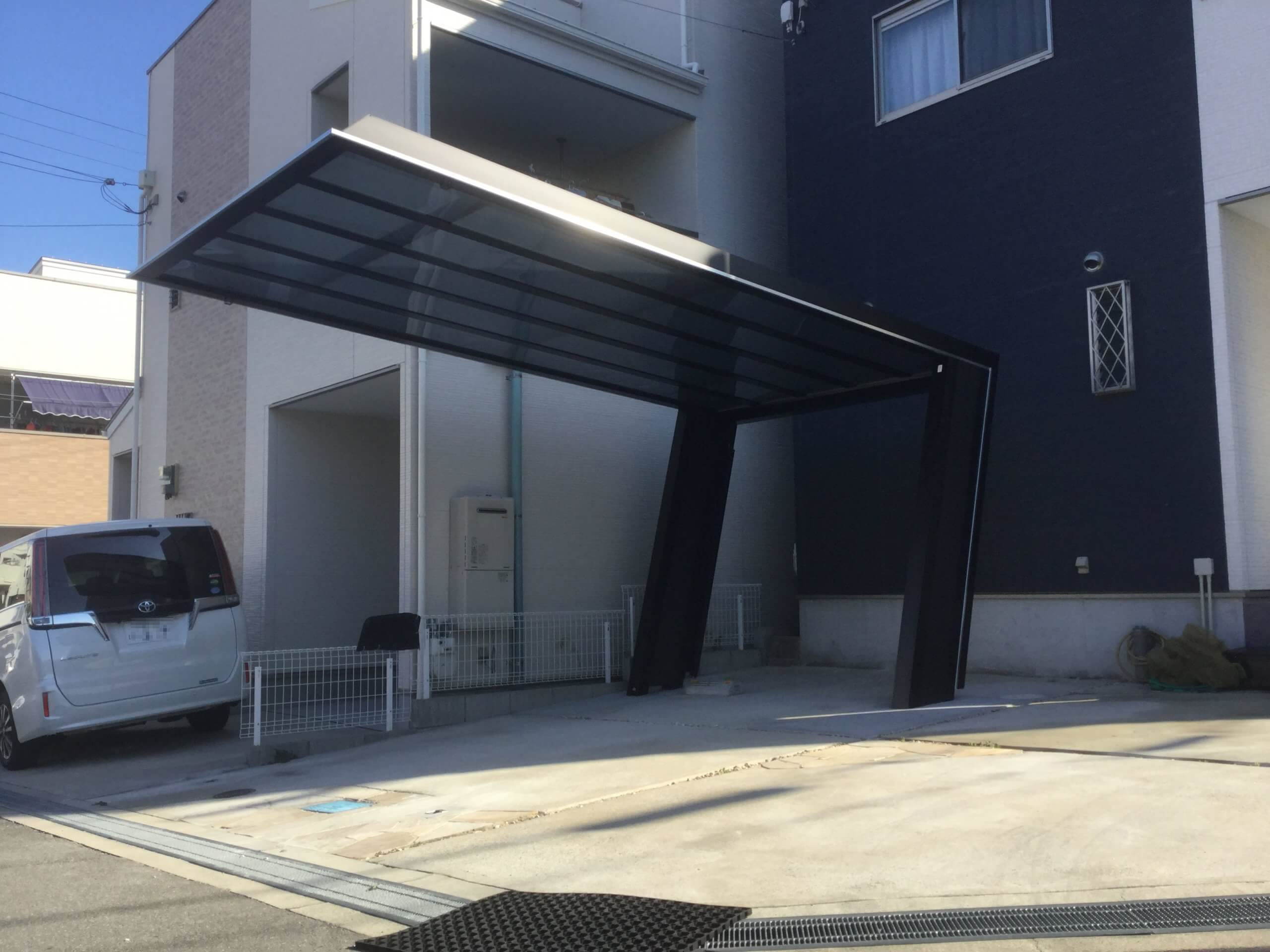 大阪府豊中市でカーポート マイポート７ を施工いたしました エクステリア Com スタッフブログ