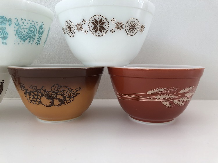 レア品　OLD PYREX オールドパイレックス　ミニボウルシリアルボウル　ペア