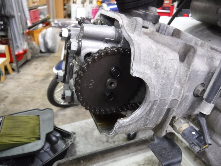 スーパーカブ110 Ja07 ビッグスロットル マフラー交換他作業 モーターヘッド サイクルショップ