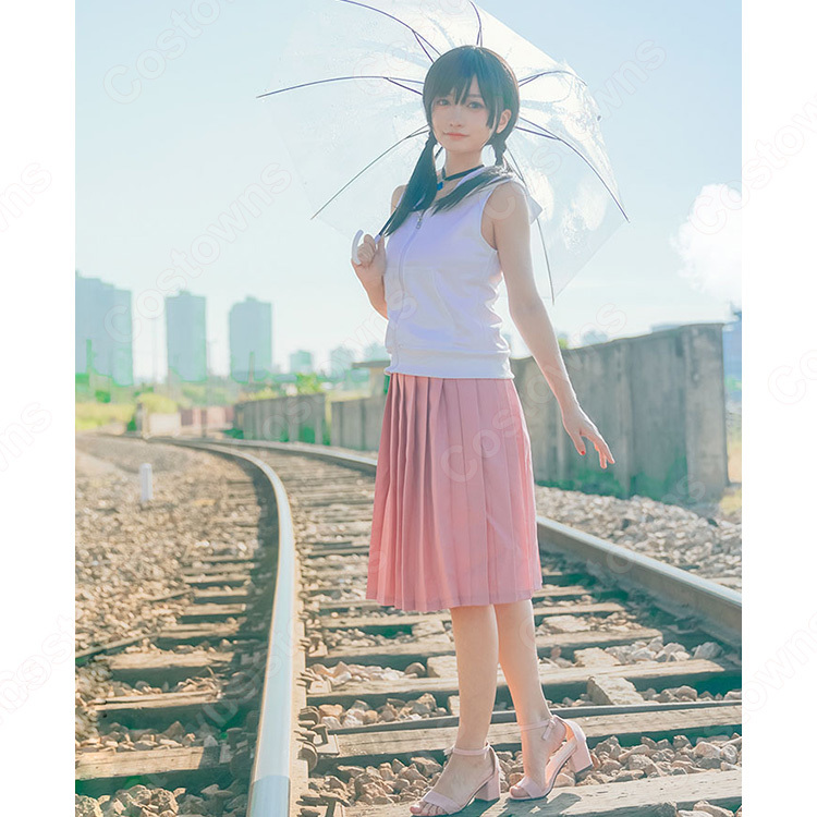 天野陽菜 あまのひな コスプレ衣装 天気の子 の登場人物の仮装 コスプレ衣装 天野陽菜 あまのひな コスプレ衣装 天気の子 の登場人物の仮装 コスプレ衣装