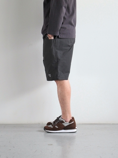 South2 West8 Belted C.S. Short - C/N Grosgrain / Charcoal