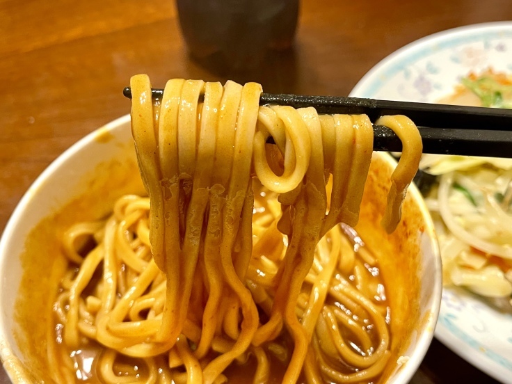 辛辛魚らーめん(LAWSON)& 野菜たまご炒め_c0212604_19381513.jpeg