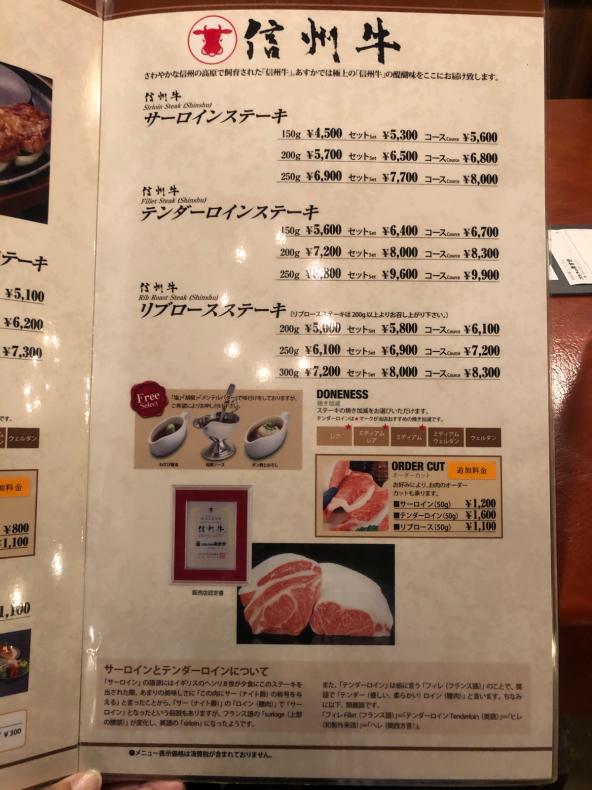 長野年8月 ステーキのあすか らすこり日記 長野年8月 ステーキのあすか らすこり日記