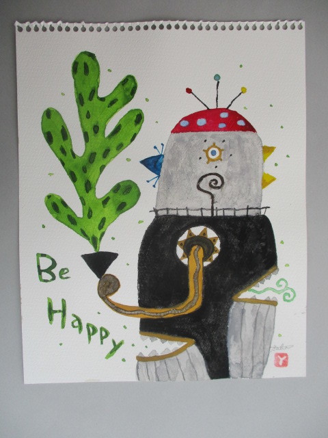 Be Happy展 少しでも明るく楽しい気持ちになる絵を描きたい ドングリマン絵画造形教室 Be Happy展 少しでも明るく楽しい気持ちになる絵を描きたい ドングリマン絵画造形教室