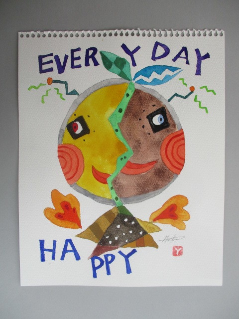 Be Happy展 少しでも明るく楽しい気持ちになる絵を描きたい ドングリマン絵画造形教室 Be Happy展 少しでも明るく楽しい気持ちになる絵を描きたい ドングリマン絵画造形教室