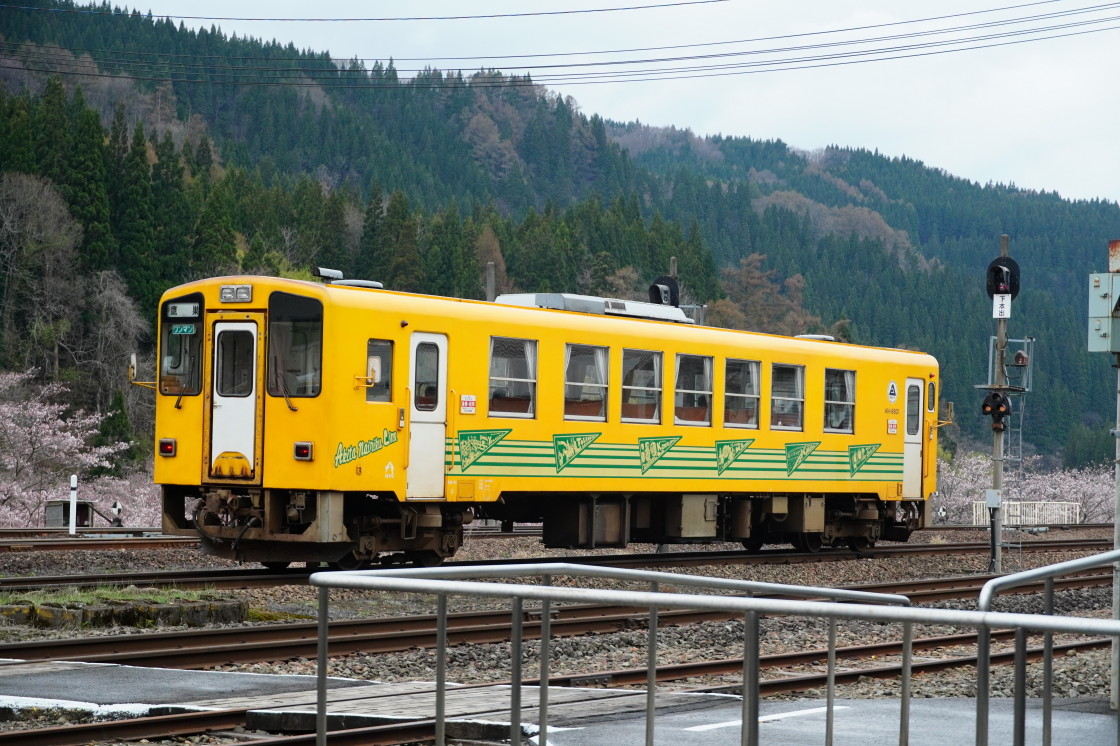 秋田内陸縦貫鉄道　阿仁合駅の春－2021年4月ー_a0385725_20553586.jpg