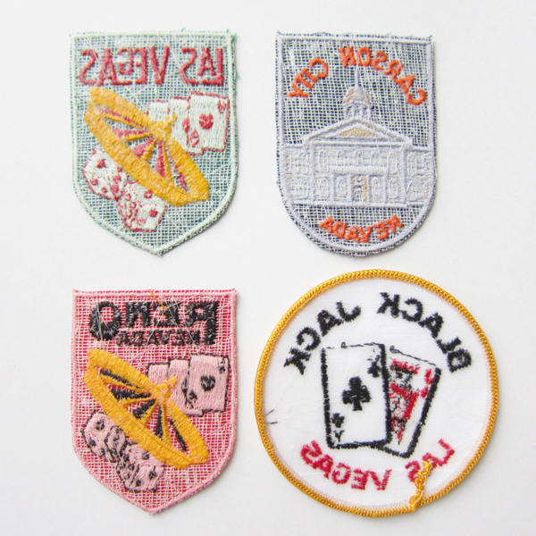 ヴィンテージ 刺繍 ワッペン 1970 1980 アメリカ ネバダ州 リノ B ヴィンテージ 刺繍 ワッペン 1970 1980 アメリカ ネバダ州 リノ