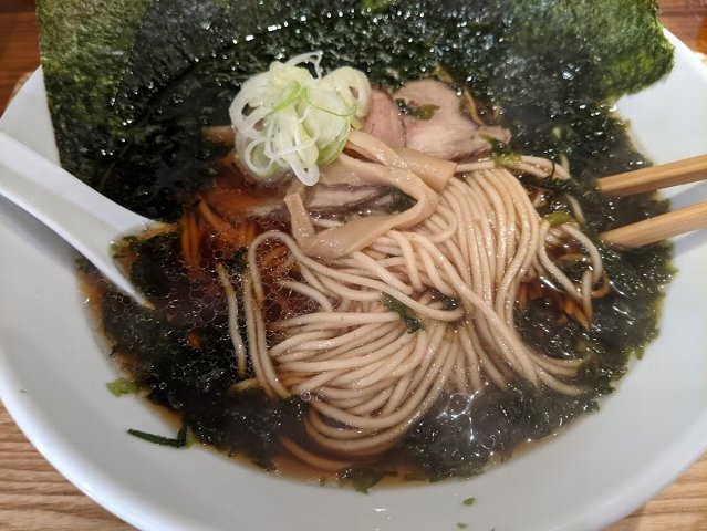 岩海苔まみれ+海苔+にぼしそば醤油:鶴亀(千歳市東雲町2:2021年63杯目)_f0397261_02412096.jpg