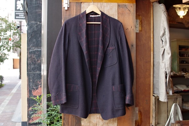 1930s Wool Smoking Jacket / ヴィンテージ スモーキング ジャケット