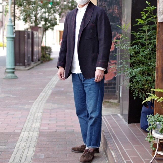 1930s Wool Smoking Jacket / ヴィンテージ スモーキング 1930s Wool Smoking Jacket / ヴィンテージ スモーキング
