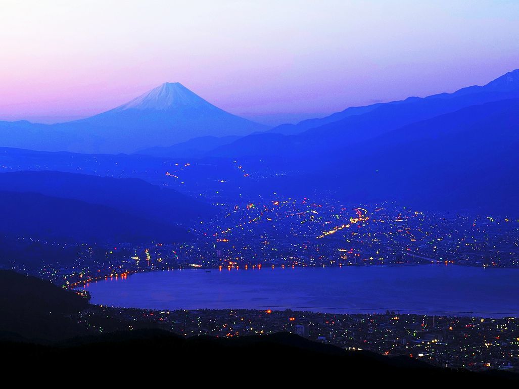 高ボッチ 諏訪湖 富士山 もう一つ別画像で。_a0031821_15401625.jpg