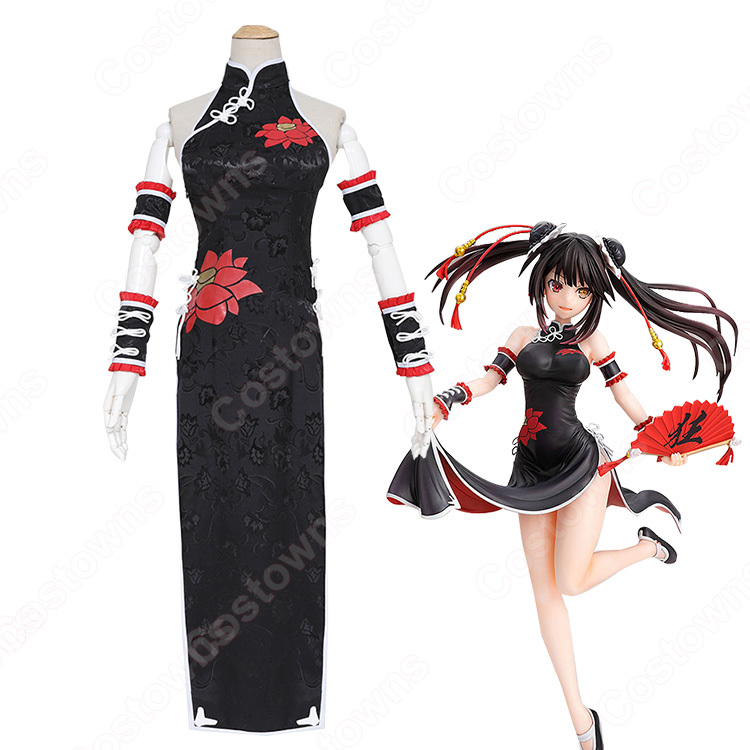 送料無料 デート ア ライブ 時崎狂三 ときさきくるみ 黒 チャイナドレス コスプレ衣装 Date A Live 中國風 コスプレ衣装 送料無料 デート ア ライブ 時崎狂三 ときさきくるみ 黒 チャイナドレス コスプレ衣装 Date A Live 中國風 コスプレ衣装
