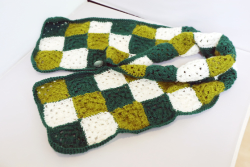 編みもの　～ 新緑カラーのモチーフ編みショール ～_e0222340_14271836.jpg