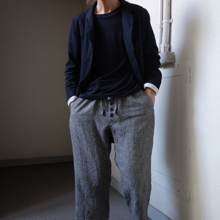 7月の製作 / DA farmers frontbutton easypants_e0130546_16543685.jpg