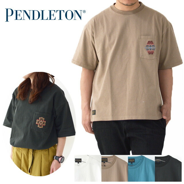 PENDLETON [ペンドルトン] S/S Embroidery PK Tee [19801300] ショートスリーブエンブロイダリーポケットTシャツ MEN\'S/LADY\'S _f0051306_16434961.jpg